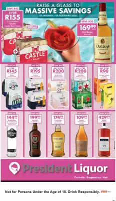 President Liquor catalogue (valid until 8-02)