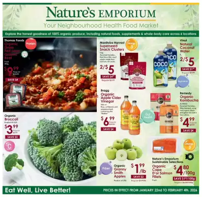 Nature's Emporium flyer (valid until 4-02)