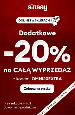 Sinsay gazetka (ważność do 26-01)