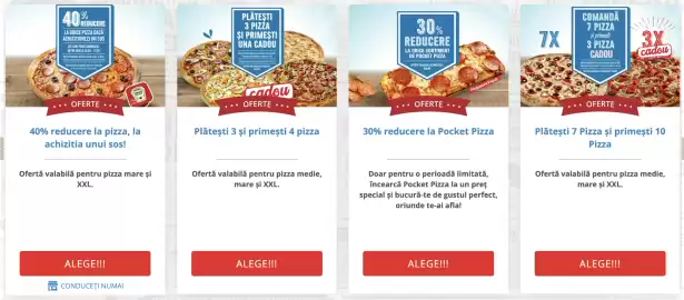 Catalog Domino's Pizza Pagină 1
