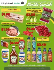 Pringle Creek Market flyer week 4 Page 1