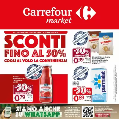Volantino Carrefour Market (valido fino al 4-02)