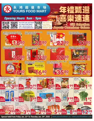 Yours Food Mart flyer (valid until 29-01)
