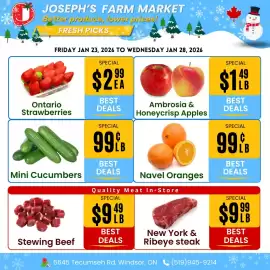 Joseph's Farm Market flyer week 4 Page 1