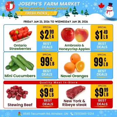 Joseph's Farm Market flyer (valid until 28-01)