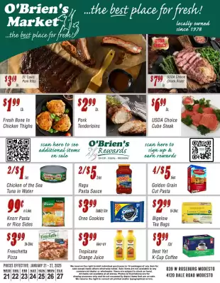O'briens Market weekly ad (valid until 27-01)