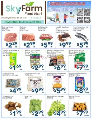 SkyFarm Food Mart flyer (valid until 29-01)