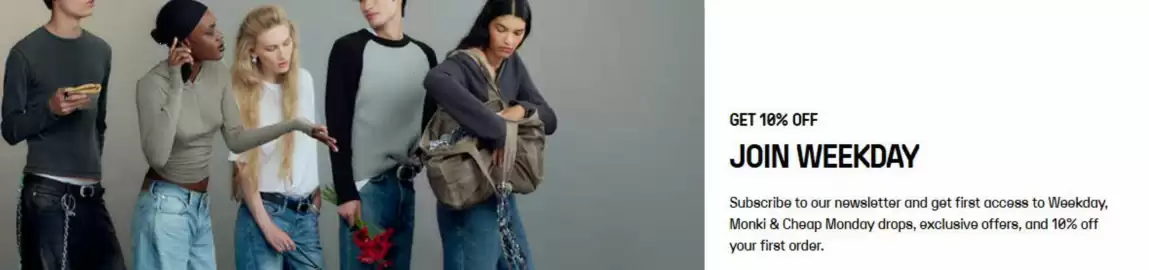 Weekday kundeavis Side 1