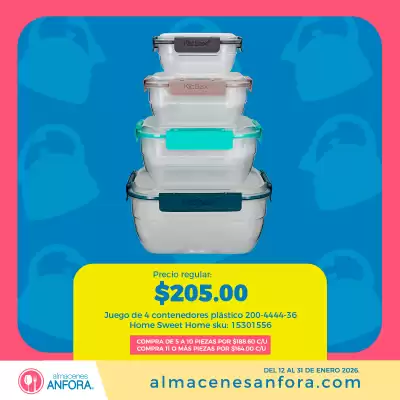 Catálogo Almacenes Anfora (válido hasta 31-01)