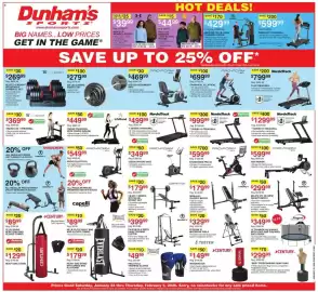 Dunham's Sports weekly ad Page 1