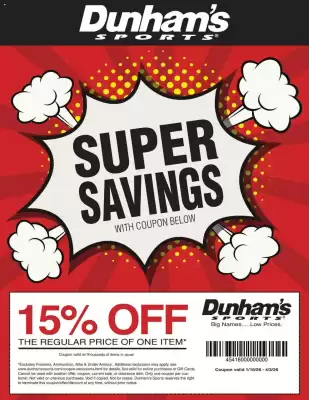 Dunham's Sports weekly ad