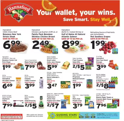 Hannaford flyer (valid until 1-02)