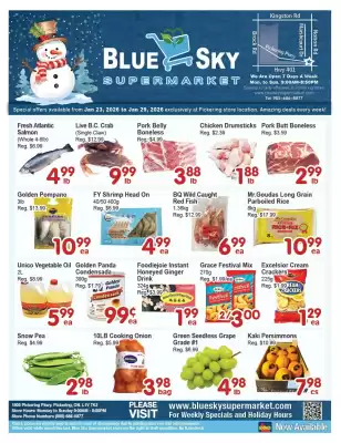 Blue Sky Supermarket flyer (valid until 29-01)