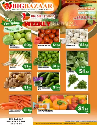 Big Bazaar Canada flyer (valid until 28-01)