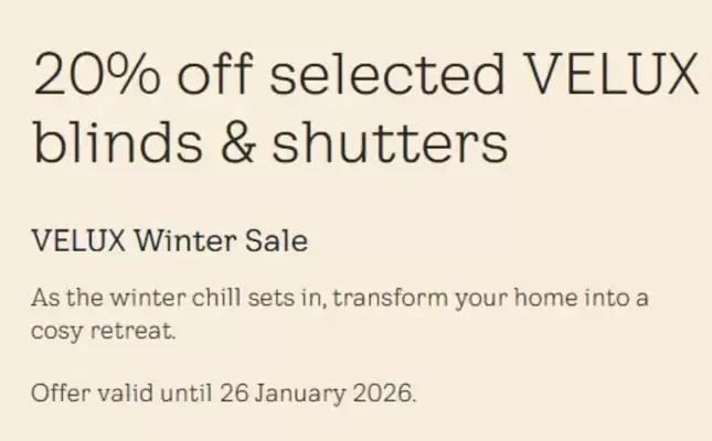 Velux catalogue (valid until 26-01)