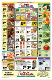 Bert's Red Apple weekly ad week 4 Page 1