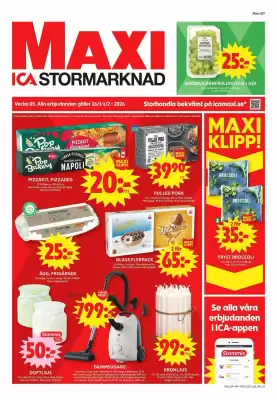 ICA Maxi reklamblad (giltig till och med 1-02)