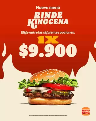 Catálogo Burger King (válido hasta 31-01)