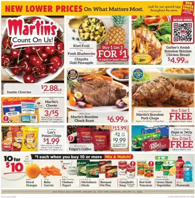 Martin's Super Markets weekly ad (valid until 31-01)