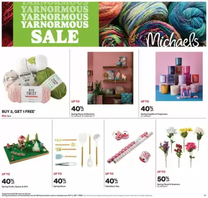 Michaels weekly ad (valid until 31-01)