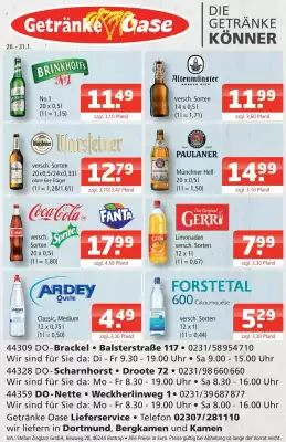 Getränke Oase Prospekt (gültig bis 31-01)