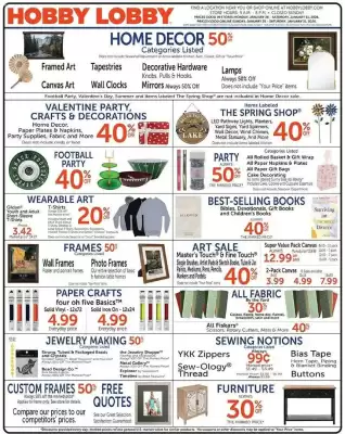 Hobby Lobby weekly ad (valid until 1-02)