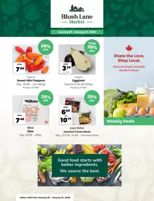 Blush Lane Organics flyer (valid until 31-01)