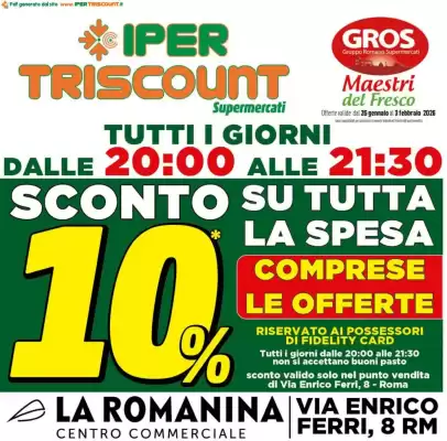 Volantino Iper Triscount (valido fino al 3-02)