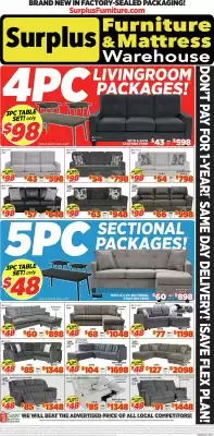 Surplus Furniture flyer (valid until 2-02)