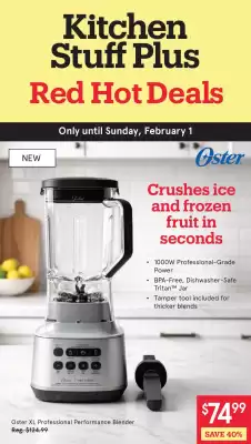 Kitchen Stuff Plus flyer (valid until 2-02)