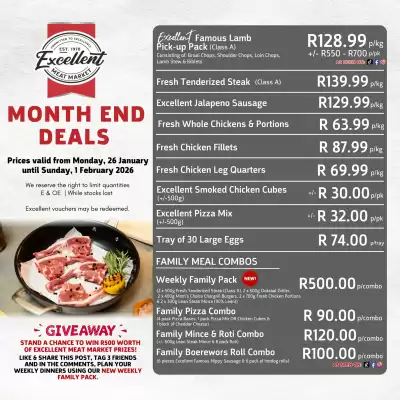 Excellent Meat Market catalogue (valid until 1-02)