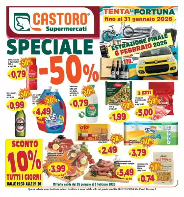 Volantino Il Castoro Supermercati (valido fino al 3-02)