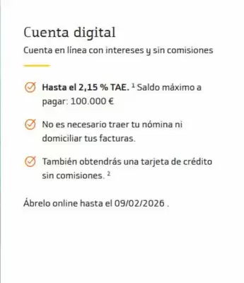Folleto Evo Banco (válido hasta el 21-02)