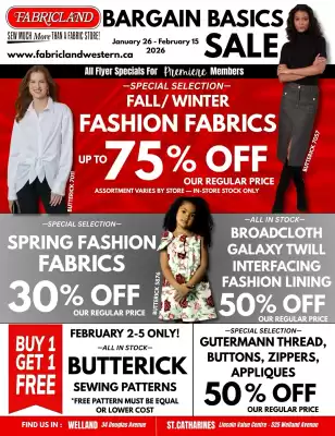 Fabricland flyer (valid until 15-02)