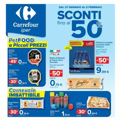 Volantino Carrefour Iper (valido fino al 5-02)
