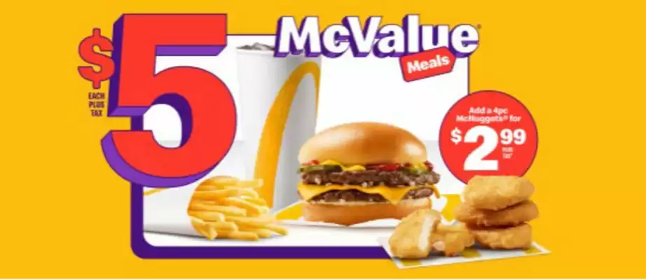 McDonald's flyer (valid until 1-02)