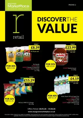 Musgrave MarketPlace leaflet (valid until 15-02)