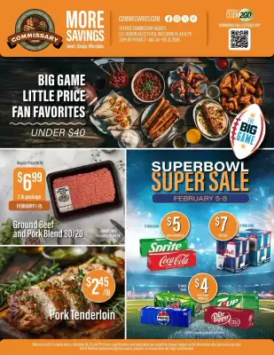 Commissary weekly ad (valid until 8-02)