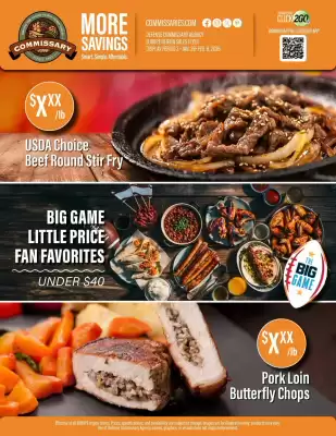 Commissary weekly ad (valid until 8-02)