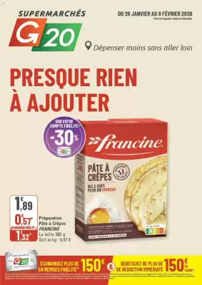 Catalogue G20 (valable jusqu'au 8-02)