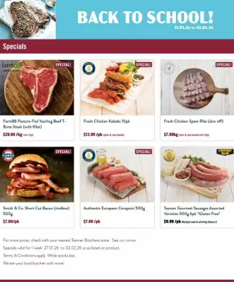 Tasman Butchers catalogue (valid until 2-02)