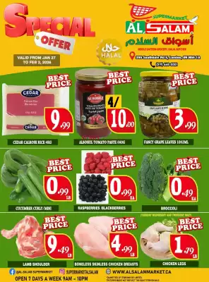 Al-Salam Supermarket flyer (valid until 2-02)