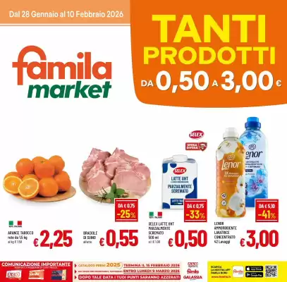 Volantino Famila Market (valido fino al 10-02)