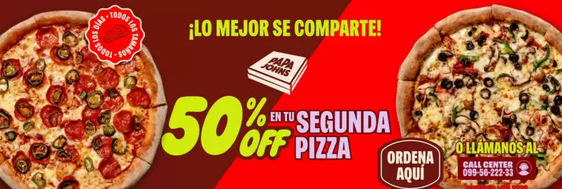 Catálogo Papa John's Página 1