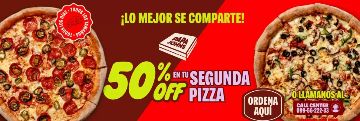 Catálogo Papa John's (válido hasta 24-02)