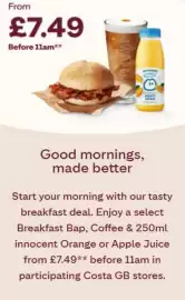 Costa Coffee leaflet Page 1
