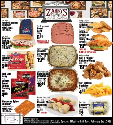 Zarky's flyer (valid until 3-02)