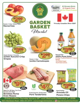 The Garden Basket flyer (valid until 4-02)