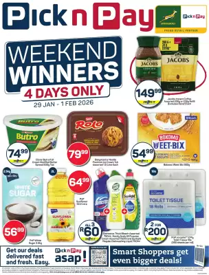 Pick n Pay catalogue (valid until 1-02)