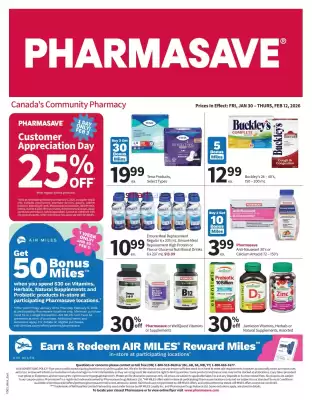 Pharmasave flyer (valid until 12-02)